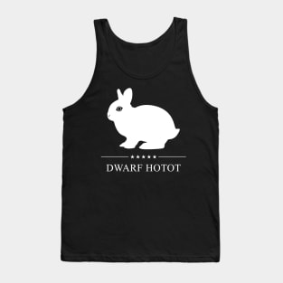 Dwarf Hotot Rabbit White Silhouette Tank Top